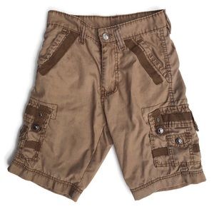 Swiss Cross Tan Cargo Shorts